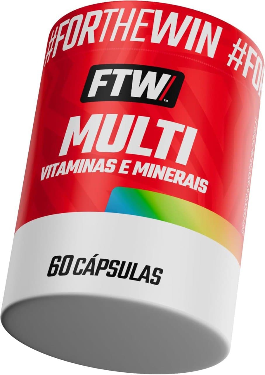 FTW Multivitaminas e Minerais - Vitaminas A, C, D, E, Complexo B, Zinco e Selênio